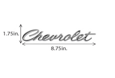 1967 TRUNK EMBLEM, "CHEVROLET"